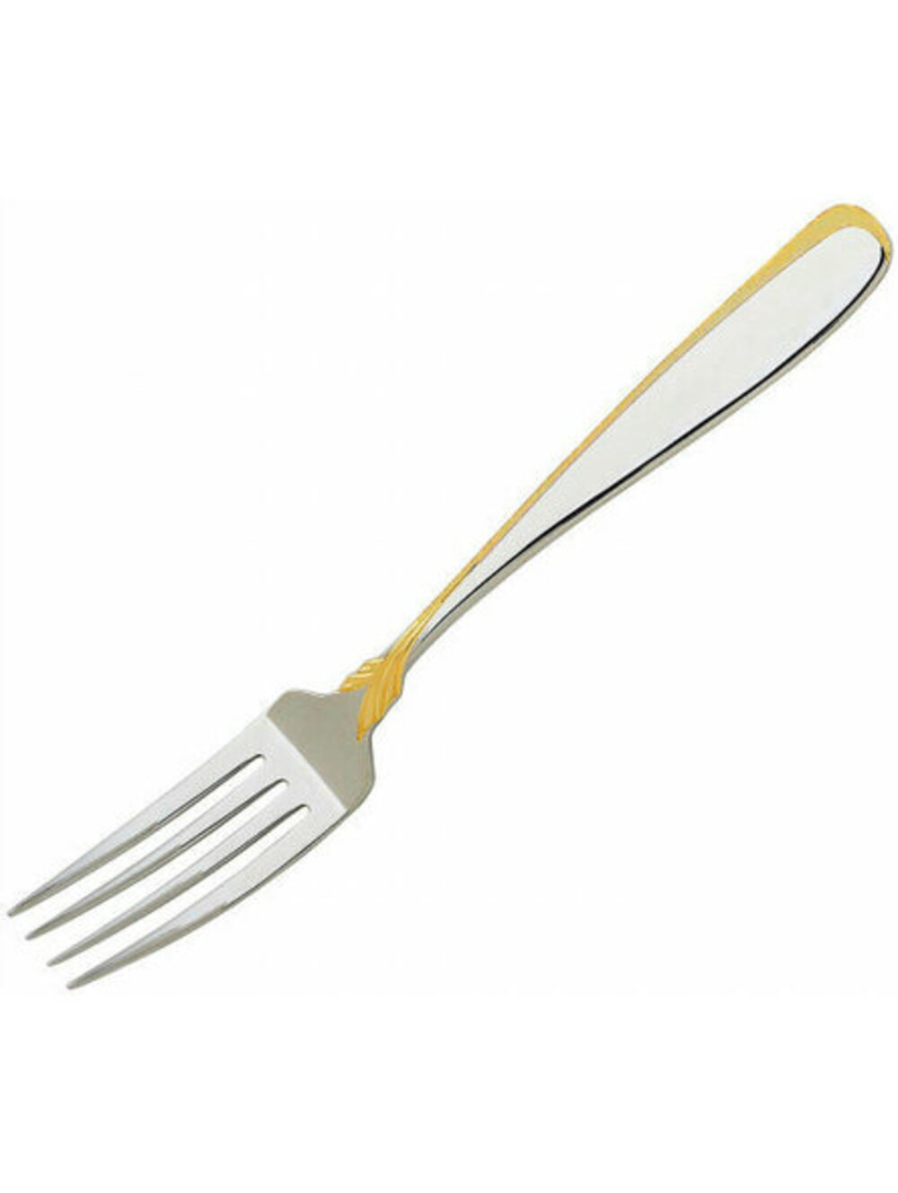 New Rare Yamazaki Affair Gold Accent Dinner Fork JAPAN Authorized Dealer